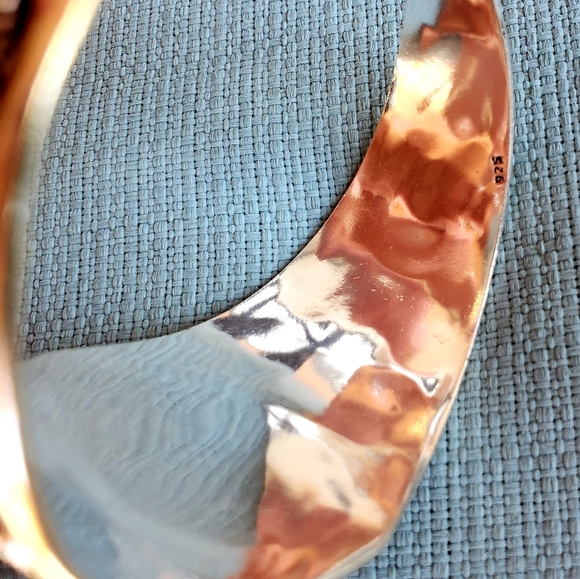 New Carved Goddess Face Garnet 925 Silver Bracelet. - Picture 7 of 12